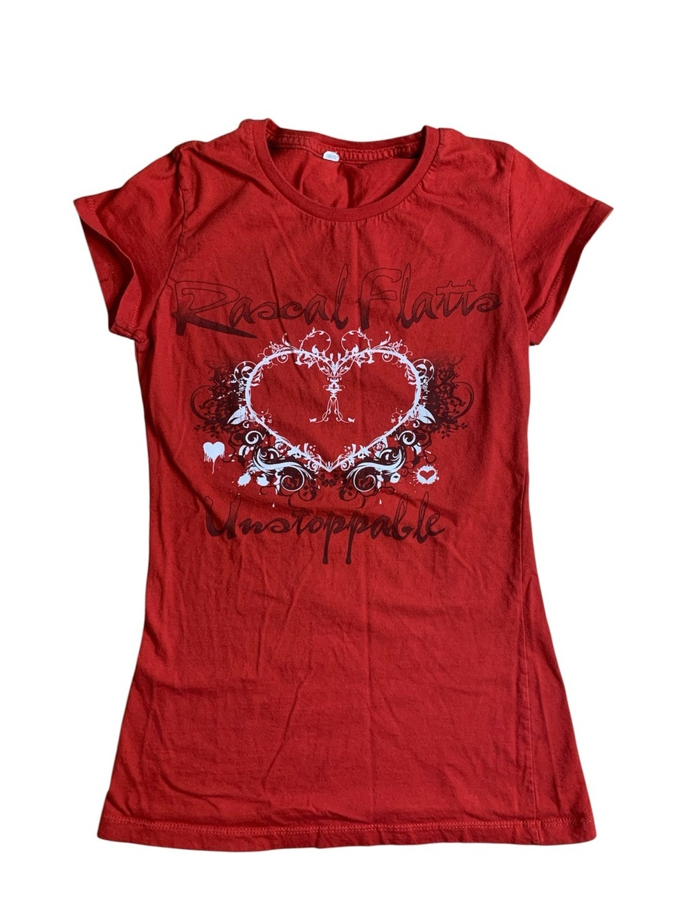 Rascal Flatts Unstoppable Graphic Band Tee Red Small